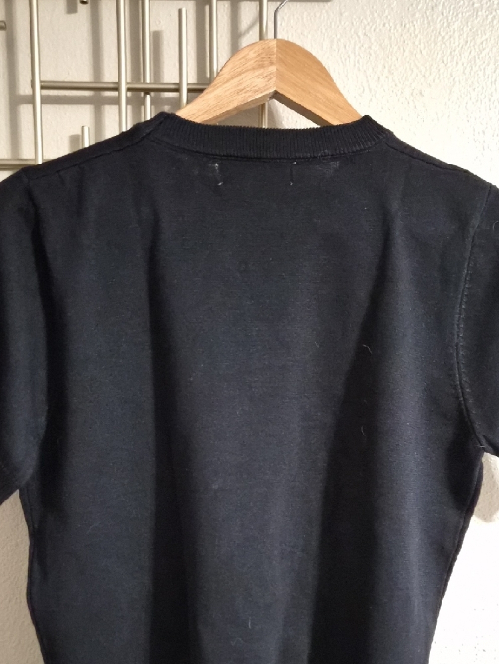 Ami Alexandre Mattiussi Black Crewneck Sweater with Red Heart A Logo - Picture 4 of 4